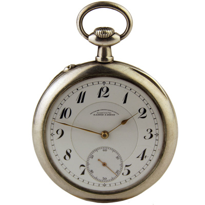 Часы карманные "LANGE & SÖHNE" серебряные Pocket watch "LANGE & SÖHNE" silver